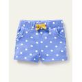 Jersey Short Blue Girls Boden, Bright Bluebell Pin Spot