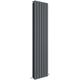 Sloane Double Designer Vertical Radiator 1500mm h x 354mm w - Anthracite - Hudson Reed