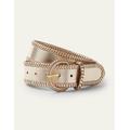 Woven Waist Belt Gold Women Boden, Gold