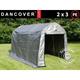 Dancover - Storage tent Portable garage pro 2x3x2 m pe, Grey - Grey