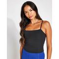 Girlfriend Collective RIB Devon Cami Top - Black - Size: XXXL