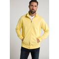Plus Size Garment Dyed Sweatshirt, Man, yellow, size: 3XL, cotton, JP1880