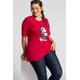 Plus Size Oktoberfest Girl Minnie Round Neck Tee, Woman, red, size: 16/18, cotton, Ulla Popken