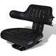 Tractor Seat with Backrest Black VD07696 - Hommoo