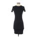 Zara Casual Dress - Bodycon: Gray Solid Dresses - Women's Size Small