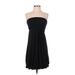 Nicole Miller Studio Casual Dress - Mini: Black Solid Dresses - Women's Size P