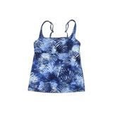 Lands' End Swimsuit Top Blue Square Swimwear - Women's Size 2