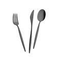 Karaca Lizbon 28-Piece Black Cutlery Set for 4 People - 18/10 Stainless Steel Cutlery Set, Tableware Flatware Silverware Set with Knife Fork Spoon Set, Mixed & Luxury Cutlery Set