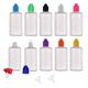 SmaUnicorn LDPE Squeezable Dropper Juice Bottle - 100Pcs x 50ml Empty Eye Liquid Droppers Plastic Containers + White Childproof Caps + Funnels