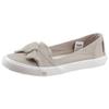 Sneaker Ballerinas DOCKERS BY GERLI, Damen, Gr. 36, grau, Textil, unifarben, sportlich, Schuhe, Freizeitschuh mit auffälliger Schleife, Topseller