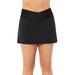 Plus Size Women's High Waist Quick-Dry Side Slit Skirt by Swimsuits For All in Black (Size 22)