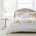 Dorma Hartington 100% Cotton Reversible Duvet Cover and Pillowcase Set Yellow