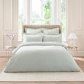 Dorma 300 Thread Count 100% Cotton Sateen Grey Green Duvet Cover Green