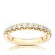 14ct Yellow Gold 0.50ct Diamond Claw Eternity Ring