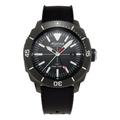 Alpina Seastrong Diver Black Rubber Strap Watch