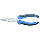 Gedore Long Nose Pliers, 180 mm Overall, Straight Tip