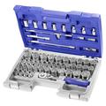 Expert by Facom 55-Piece Imperial, Metric 1/2 in Standard Socket Set with Ratchet, 6 point; 12 point; e-Torx