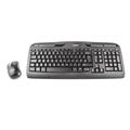 Logitech MK330 Wireless Keyboard and Mouse Set, QWERTY, Black (Keyboard), Black/Grey (Mouse)