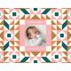 Modern Baby Quilt Plush Fleece Photo Blanket, 40x30", Gifts Pink