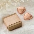 Rose Gold Love Is Sweet Chocolate Heart Favour