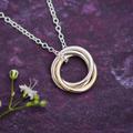 30th Gold And Silver Necklace, Silver