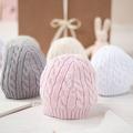 Baby Girls Cable Hat, Grey/Cream/Pale Pink