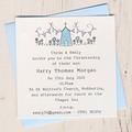 Personalised Pack Of Christening Invitations, Pink/Blue
