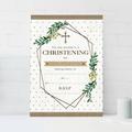 24 Pack Of Neutral Christening Invitations