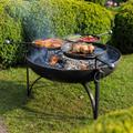 Fire Pit With Grill: Plain Jane 90 With Three BBQ Racks