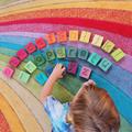 Handcrafted Wooden Alphabet Cuboids In Rainbow