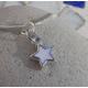 'Unwrap A Card' Glass Filled Star Necklace
