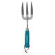 House Beautiful Stainless steel Hand Fork with a Teal painted hardwood handle