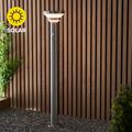 Halton 80cm Photocell & PIR Solar Outdoor Floor Light - Stainless Steel