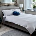 The Willow Manor Egyptian Cotton Sateen 300 Thread Count King Duvet Set - Pearl Grey