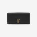 Burberry Grainy Leather TB Continental Wallet, Black