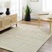 Gawel 5' x 7'6" Modern Wool Bone/Walnut/Cloud Gray/Nutmeg/Dark Gray Area Rug - Hauteloom