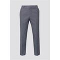 Hammond and Co Blue Grey Textured Gingham Tailored Fit Men's Suit Trousers