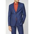 Ben Sherman Slim Fit Blue Orange Check Men's Suit Jacket