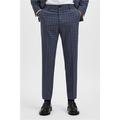 Selected Homme Slim Fit Grey Checked Men's Suit Trousers