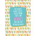 I am always here for you no matter what personalised Card