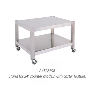 Garland A4528796 24" Equipment Stand, Base w/ Shelf, Swivel Casters, Stainless Steel
