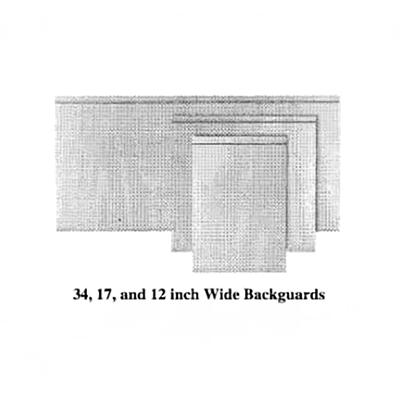 Garland M41LPBG Master Series Low Profile Backguard/Flue Riser, 10"H x 41"W, Stainless Steel