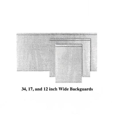 Garland M51LPBG Master Series Low Profile Backguard/ Flue Riser, 10" X 51"W, Stainless Steel