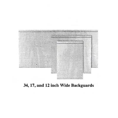 Garland M58LPBG Master Series Low Profile Backguard/ Flue Riser, 10" X 58"W, Stainless Steel