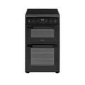Hotpoint Hd5V93Ccb 50Cm Wide Electric Double Oven Cooker - Black