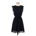 H&M Casual Dress: Blue Dresses - Women's Size 0