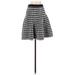 Olivia & Grace Casual Skirt: Black Argyle Bottoms - Women's Size X-Small