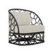 Bernhardt Bali Swivel Patio Chair w/ Cushions Wicker/Rattan in Red/Gray | 37 H x 33 W x 33 D in | Wayfair OP2023S_6025-012