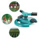 Automatic Garden Lawn Water Sprinkler 360 Degree 3-Arm Rotating Sprinkler System