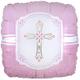 18 Inch Pink Cross Foil Helium Balloon